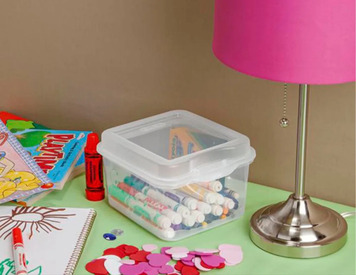 FOURTEEN STERLITE STACKING FLIP TOP STORAGE BOX CONTAINERS image indicator(4)