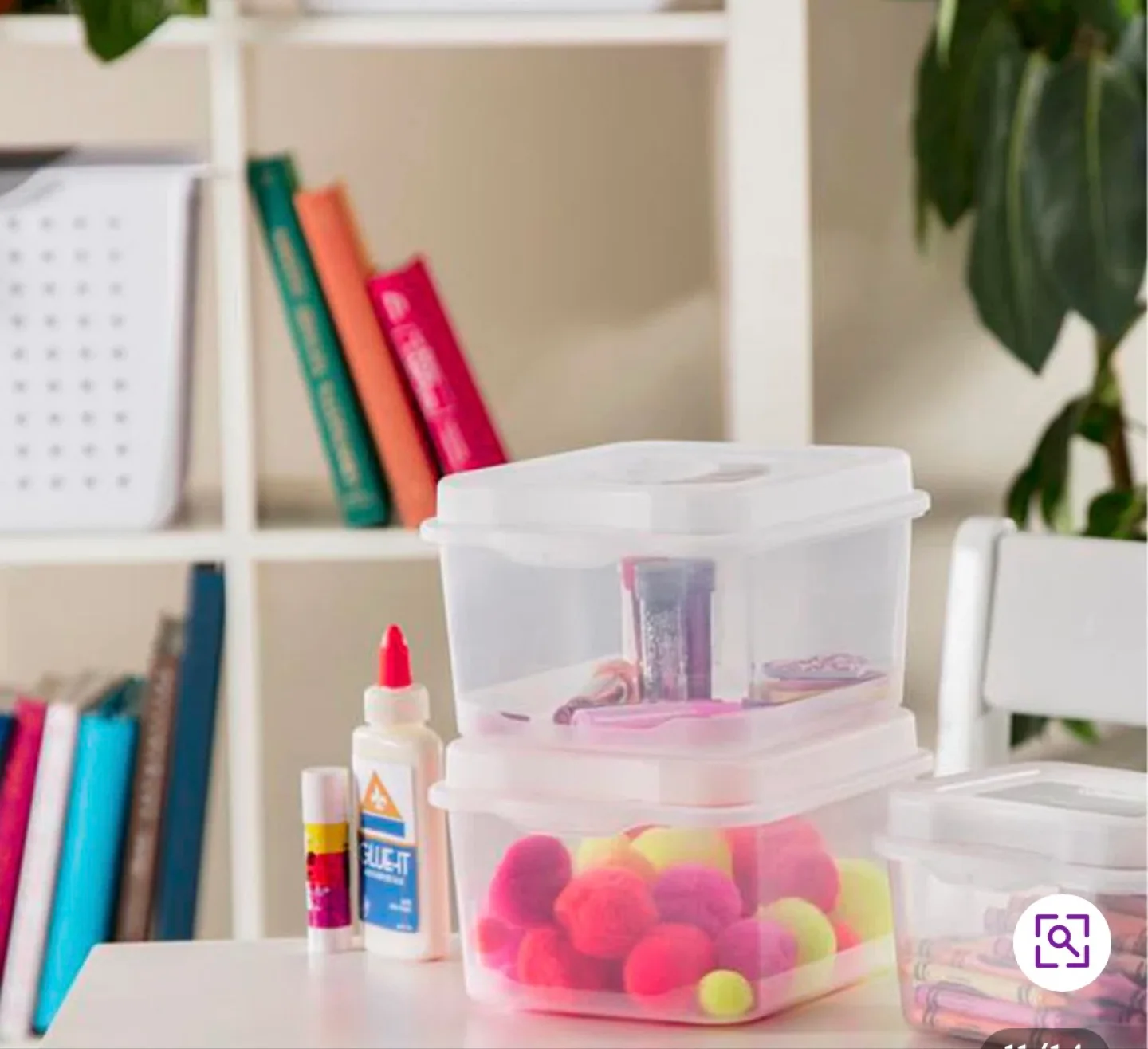 FOURTEEN STERLITE STACKING FLIP TOP STORAGE BOX CONTAINERS image indicator(3)