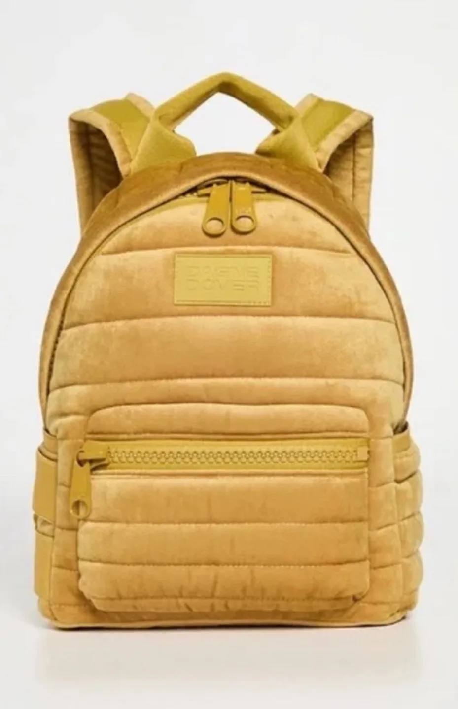 Dagne Dover Dakota Velvet Puff Backpack - Ochre Small image indicator(4)