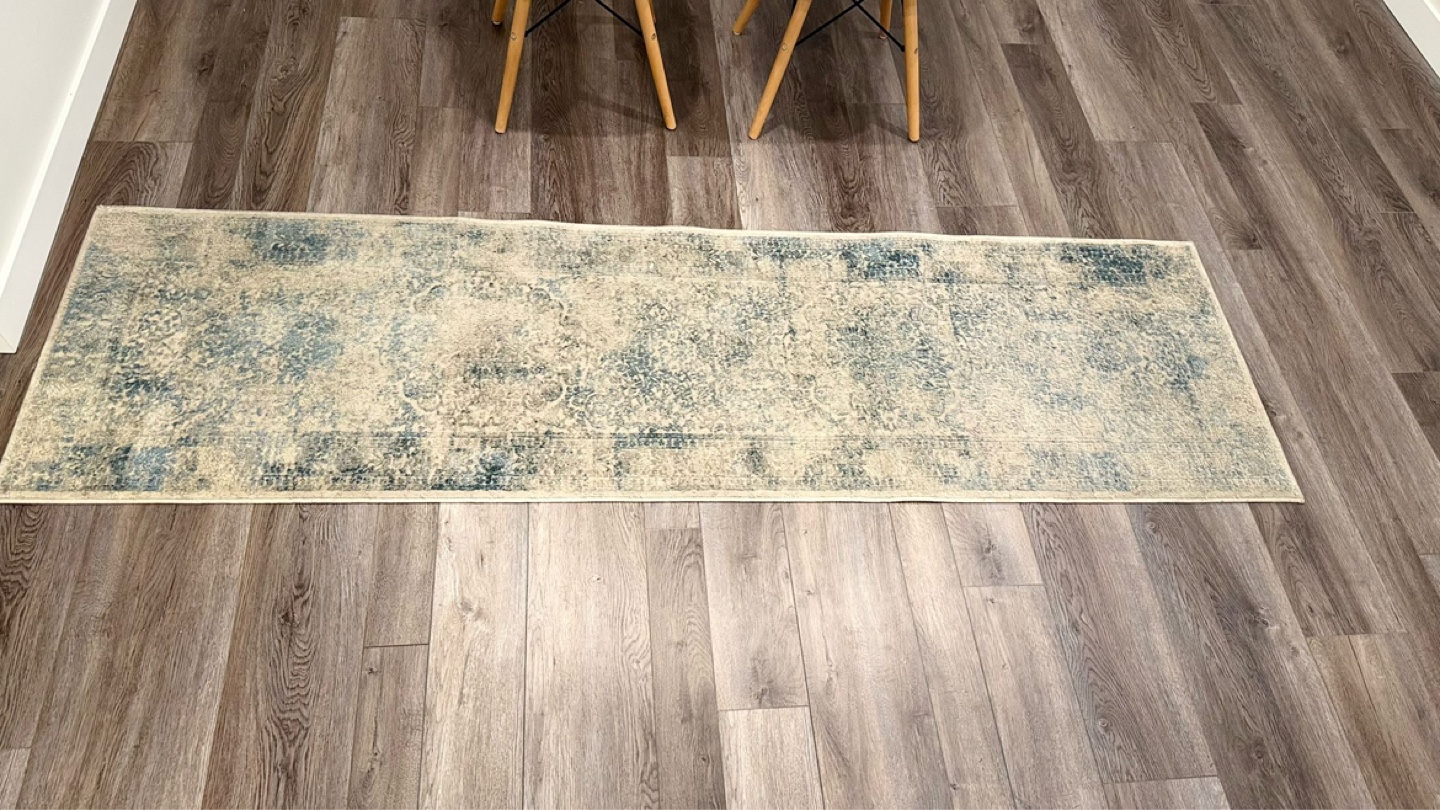 Runner Rug - Blue and Beige - 27" x 78" - photo 3
