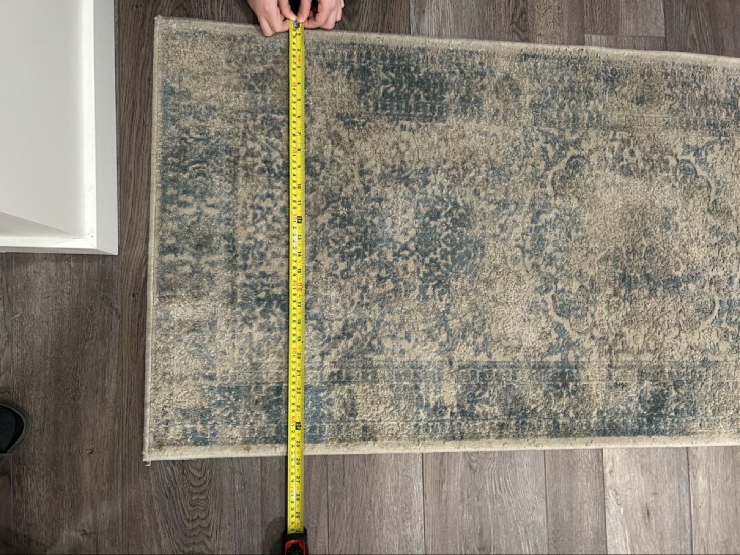 Runner Rug - Blue and Beige - 27" x 78" - photo 4