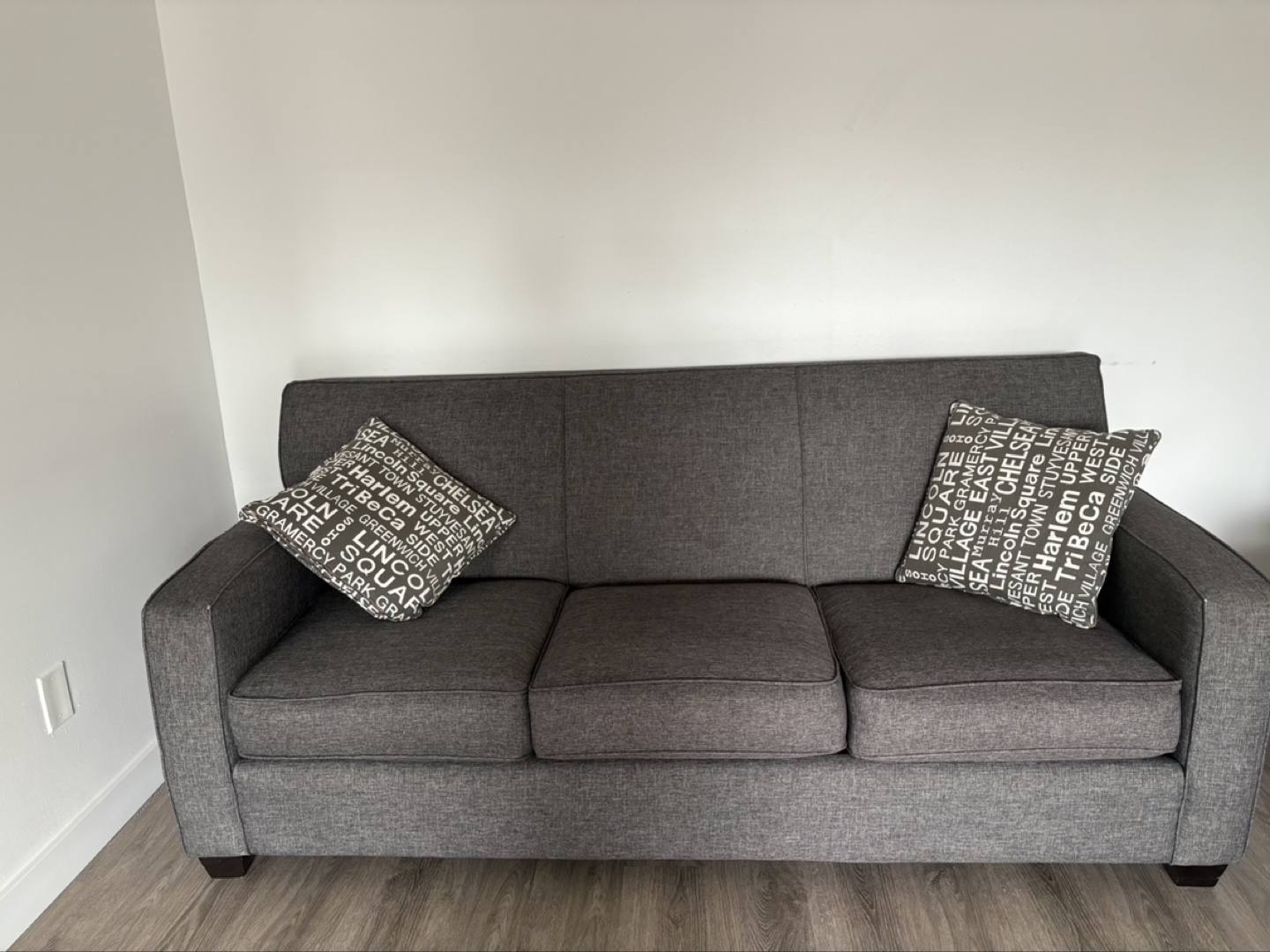 Dark Grey Sofa Set (Loveseat and Sofa)