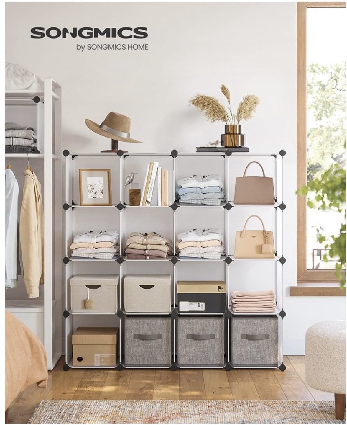 SONGMICS 16 Cube Organizer - White - photo 2