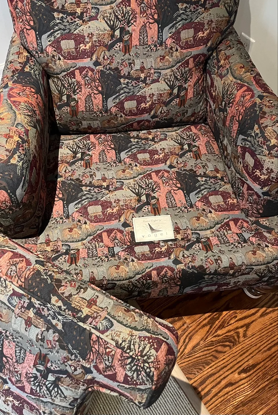 $30!!! Armchair and Ottoman Set- Matching  Upholstery image indicator(8)