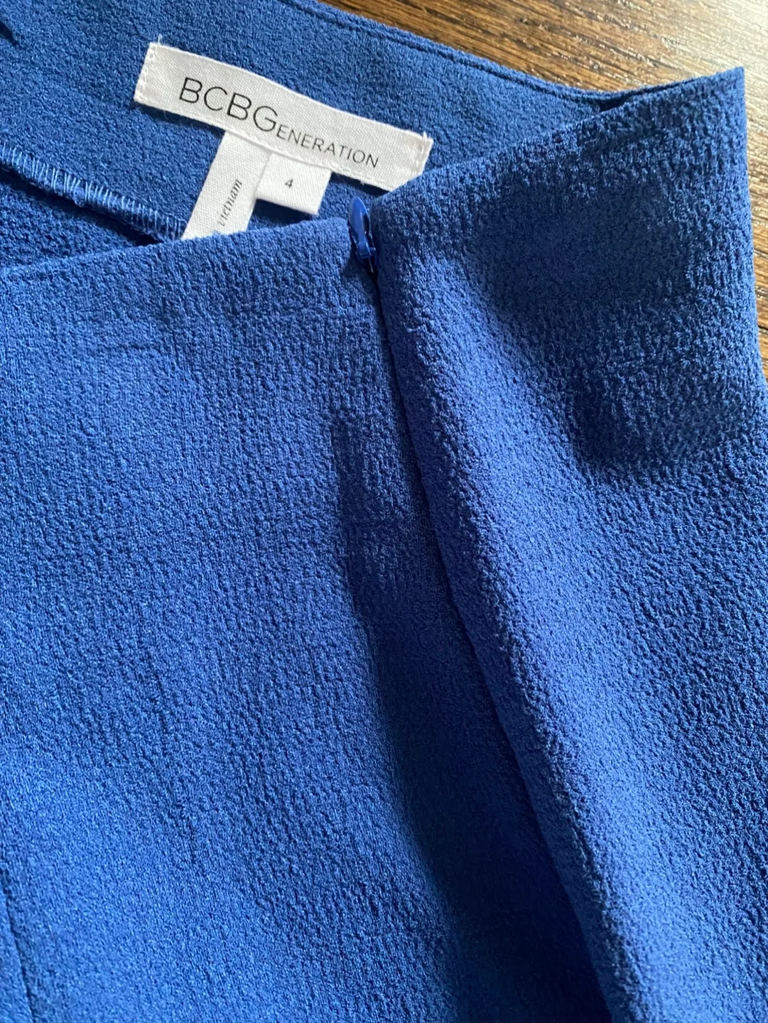 BCBGeneration Blue Mini Skirt Size 4 image indicator(4)