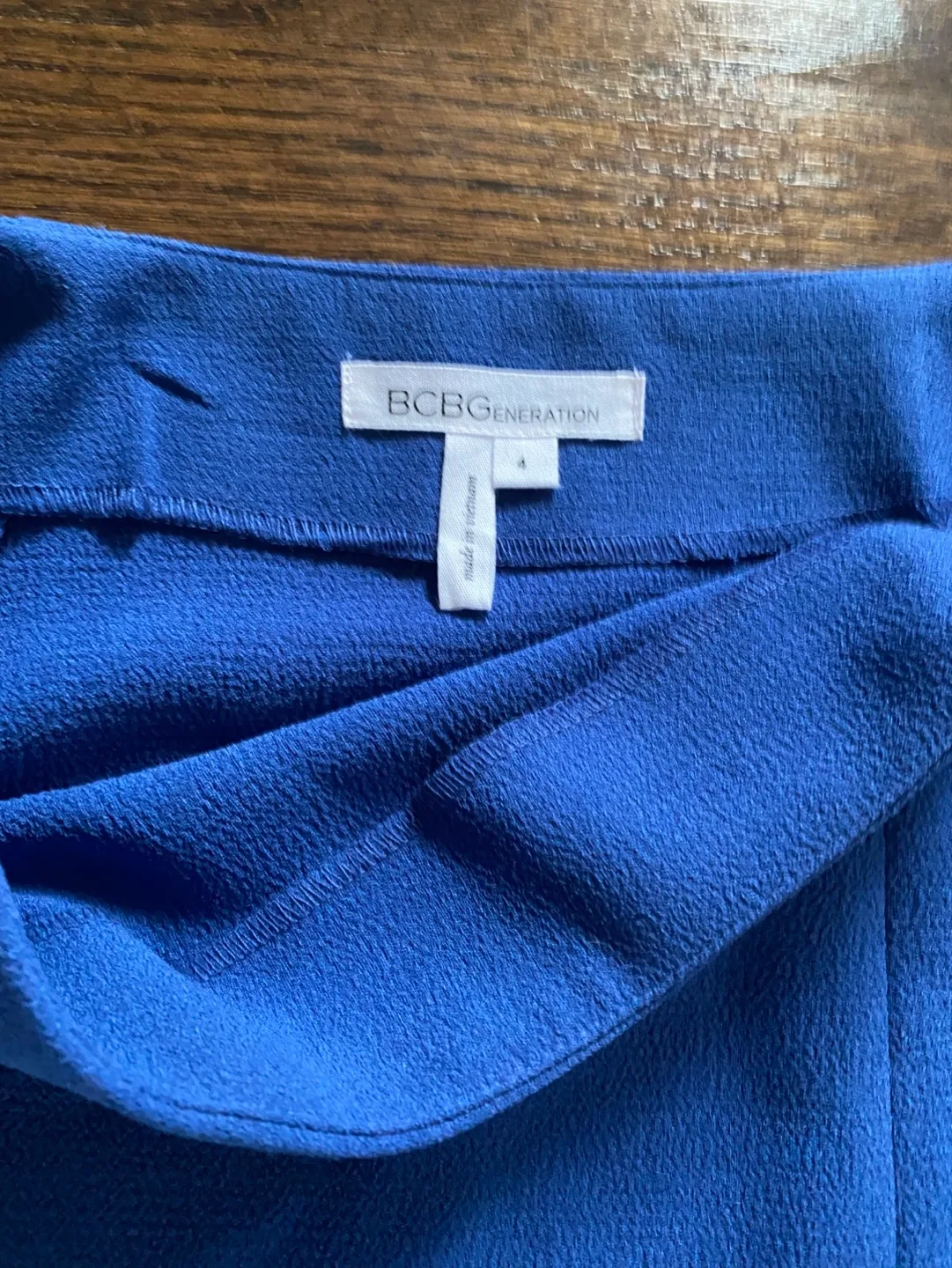 BCBGeneration Blue Mini Skirt Size 4 image indicator(2)