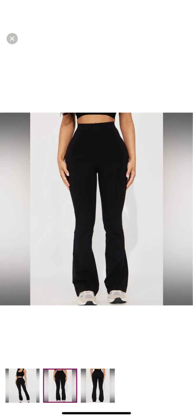 Fashion Nova Adriana High-Waisted Flare Pant (BNWOT) image indicator(2)