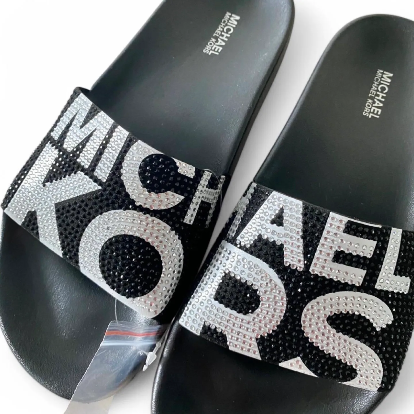 Michael Kors Embellished Slides + FREE Victoria Secret Clutch thumbnail