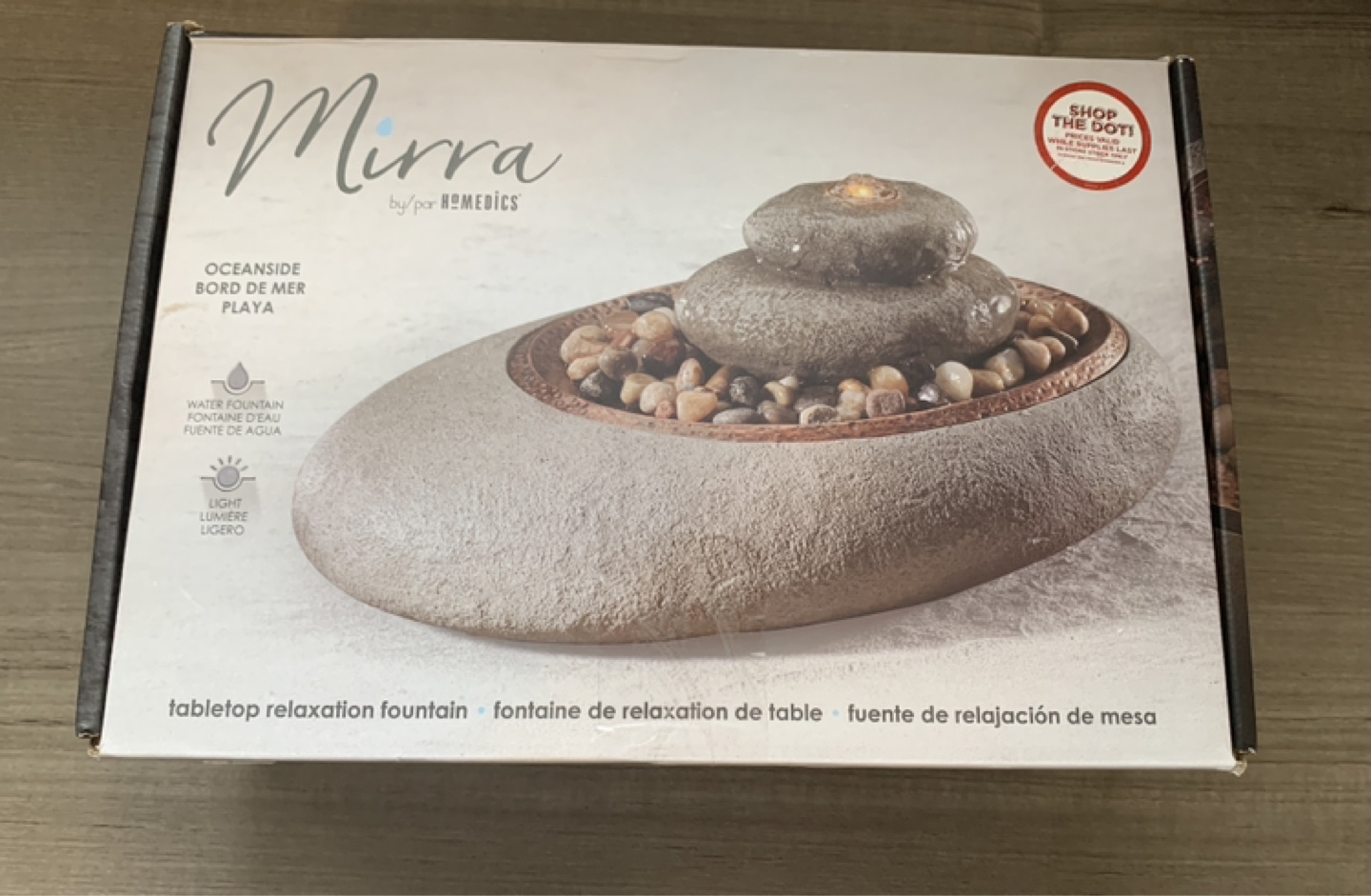 Mirra by Homedics Oceanside Tabletop Water Fountain - photo 2
