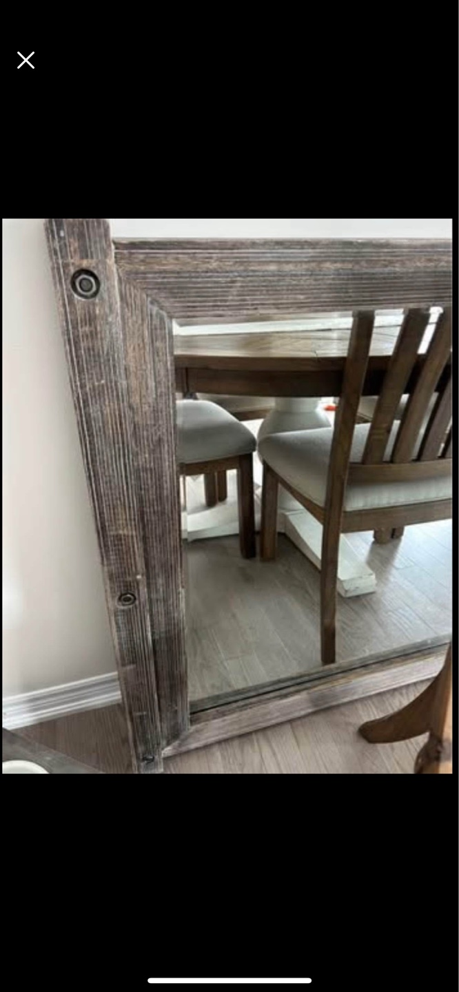 Urban Barn Valdes Floor Mirror - Gently Distressed Grey Finish - photo 5