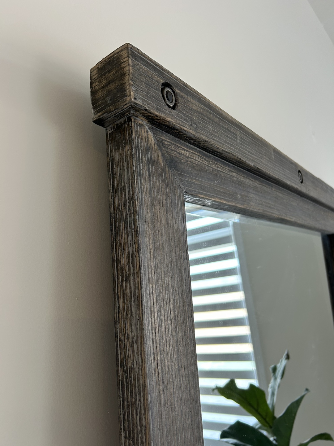 Urban Barn Valdes Floor Mirror - Gently Distressed Grey Finish - photo 2