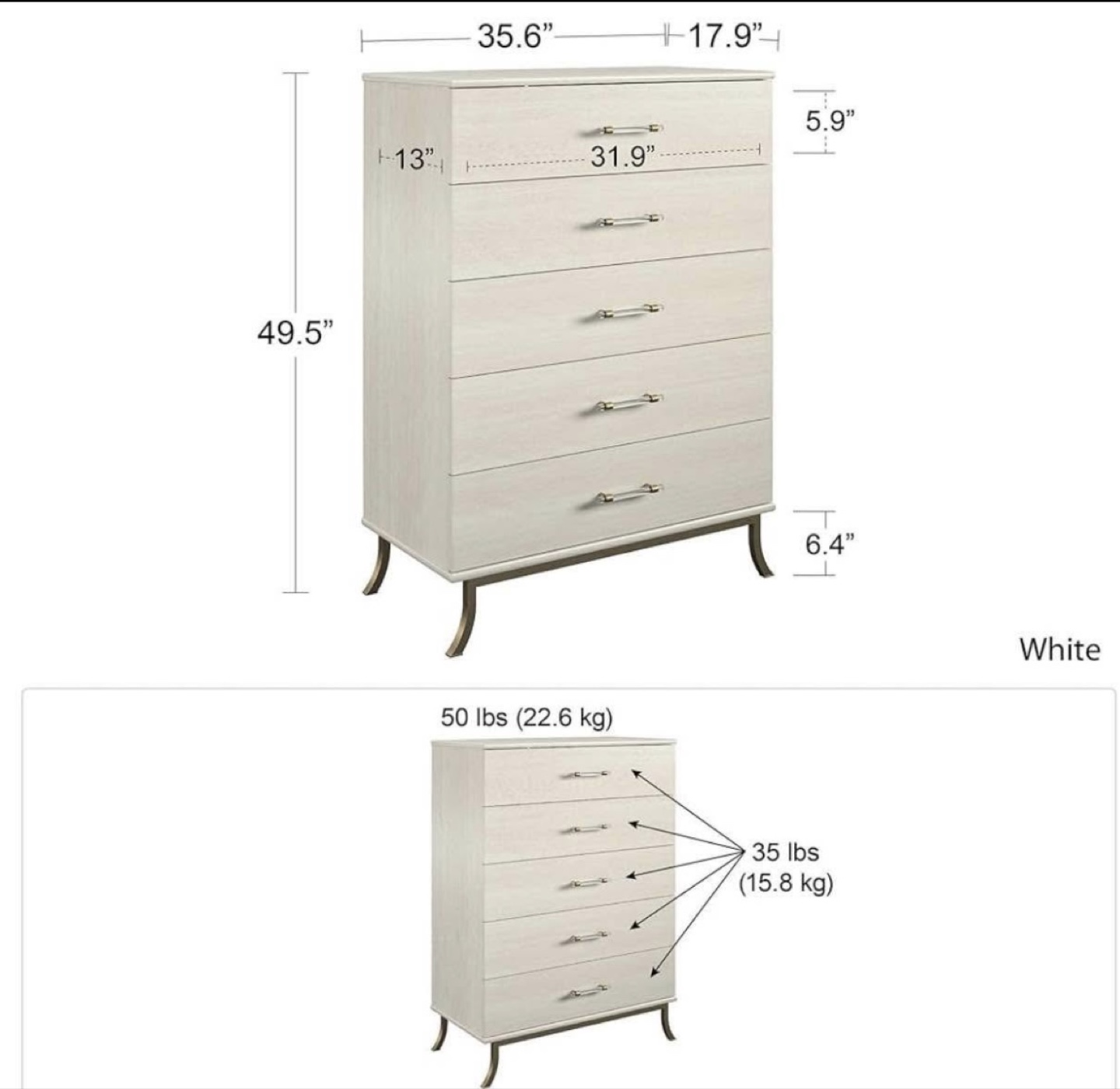 Free delivery dresser used 1 month - photo 3