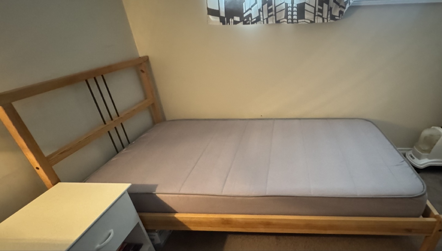 IKEA Single Bed Frame with Mattress