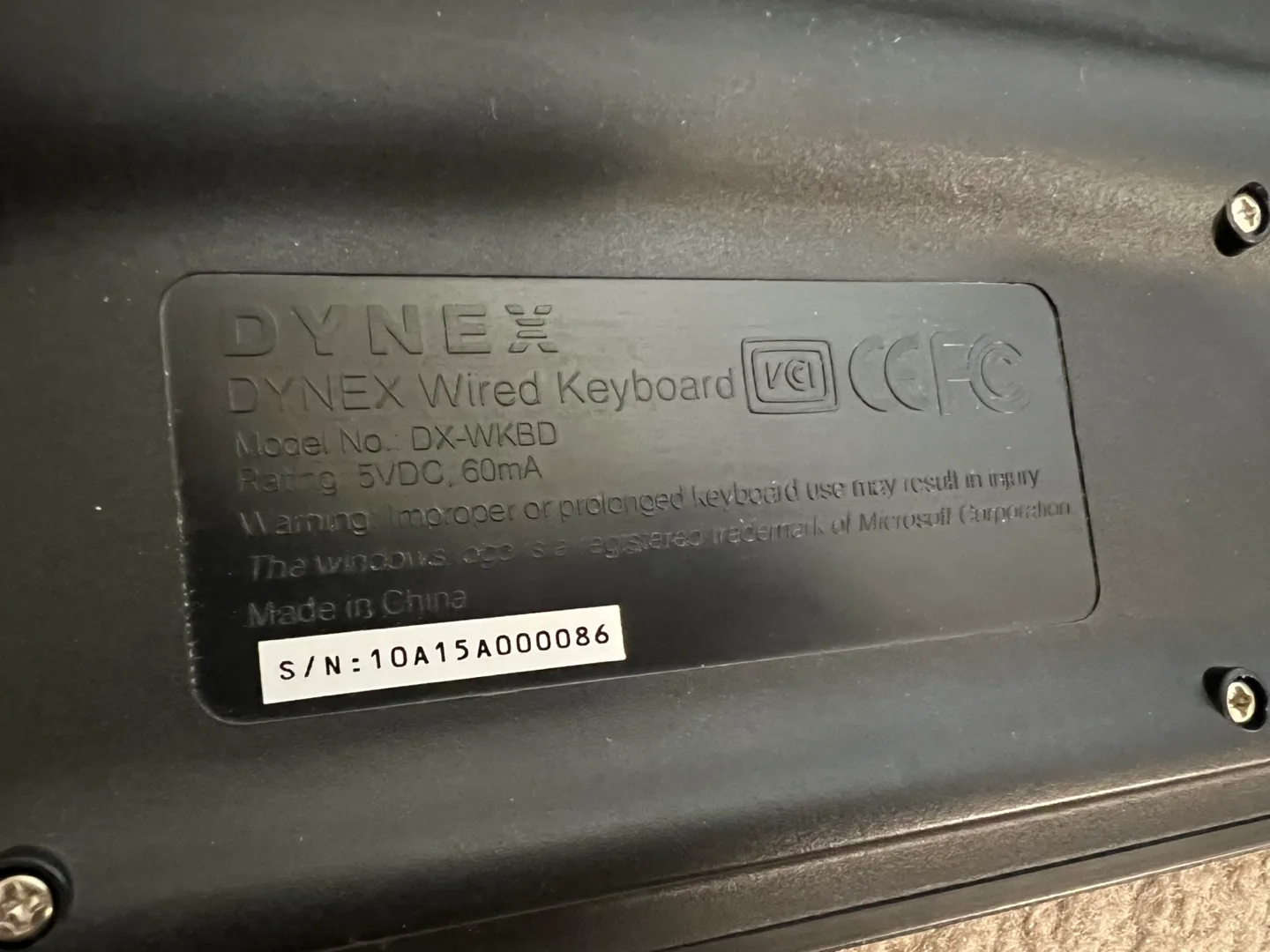 DYNEX Wired Keyboard - DX-WKBD image indicator(4)