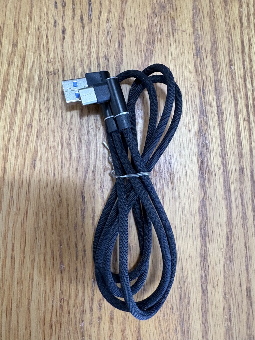 Right-Angle USB-A to USB-C Cable sync and charge 3.4ft