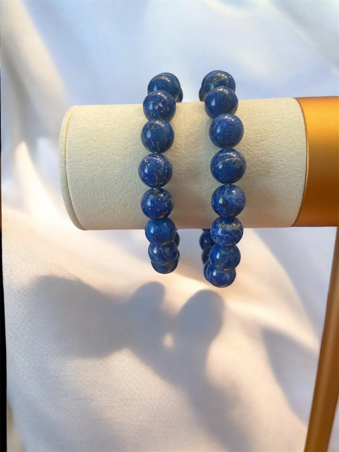 Pair of Lapis Lazuli Beaded Bracelets thumbnail