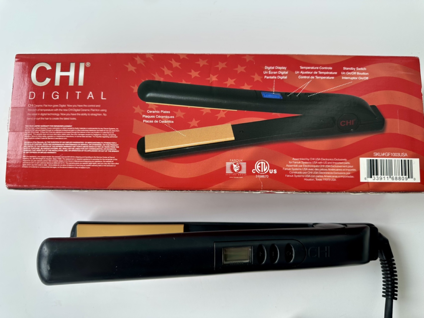 CHI Digital Ceramic Hairstyling Iron - photo 3