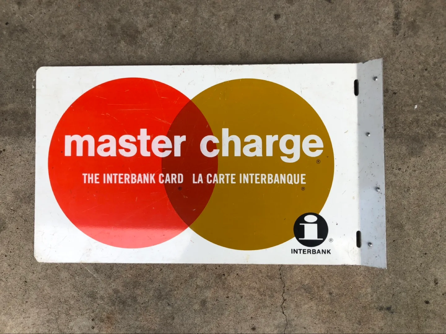 Vintage Master charge Sign image indicator(3)