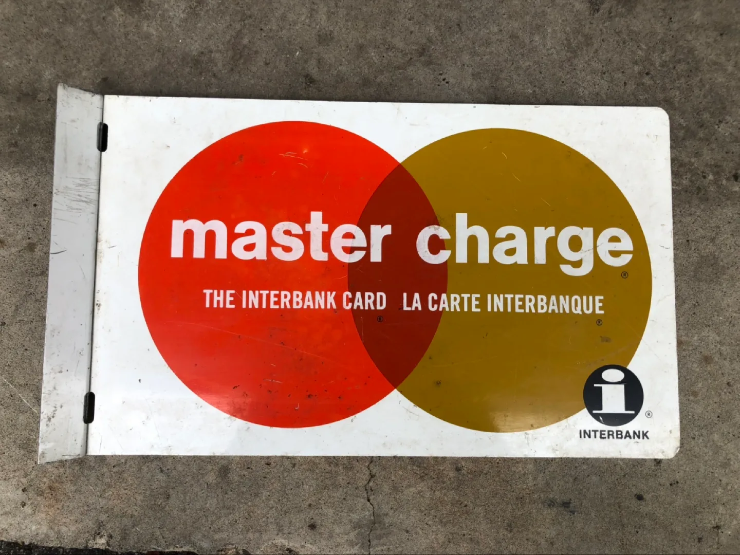 Vintage Master charge Sign image indicator(2)