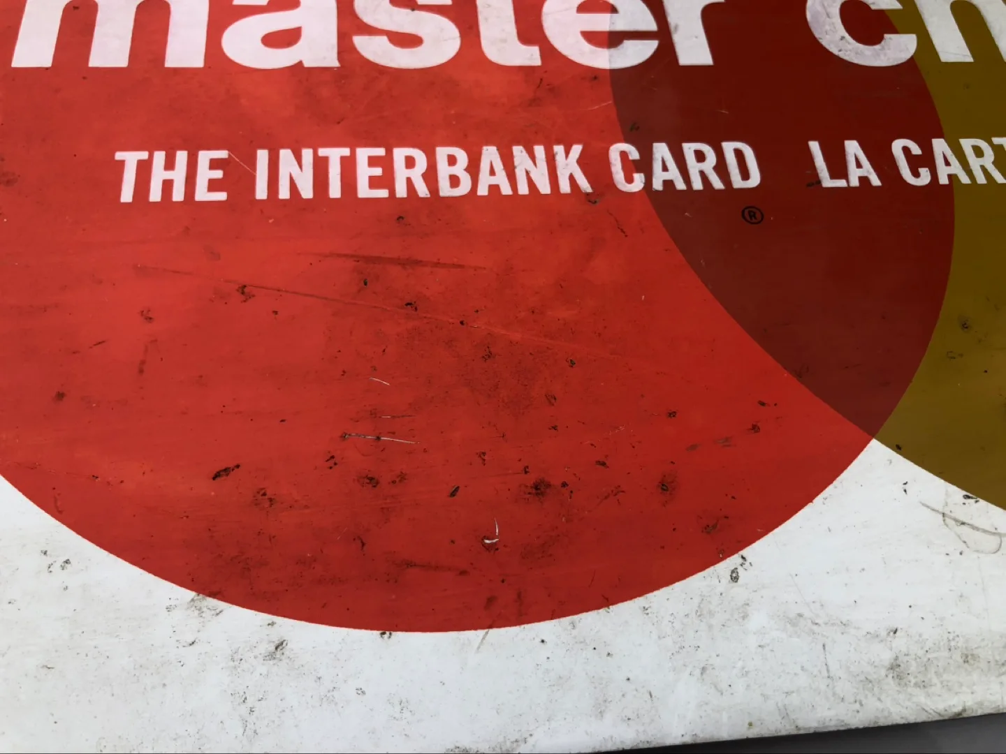 Vintage Master charge Sign image indicator(7)