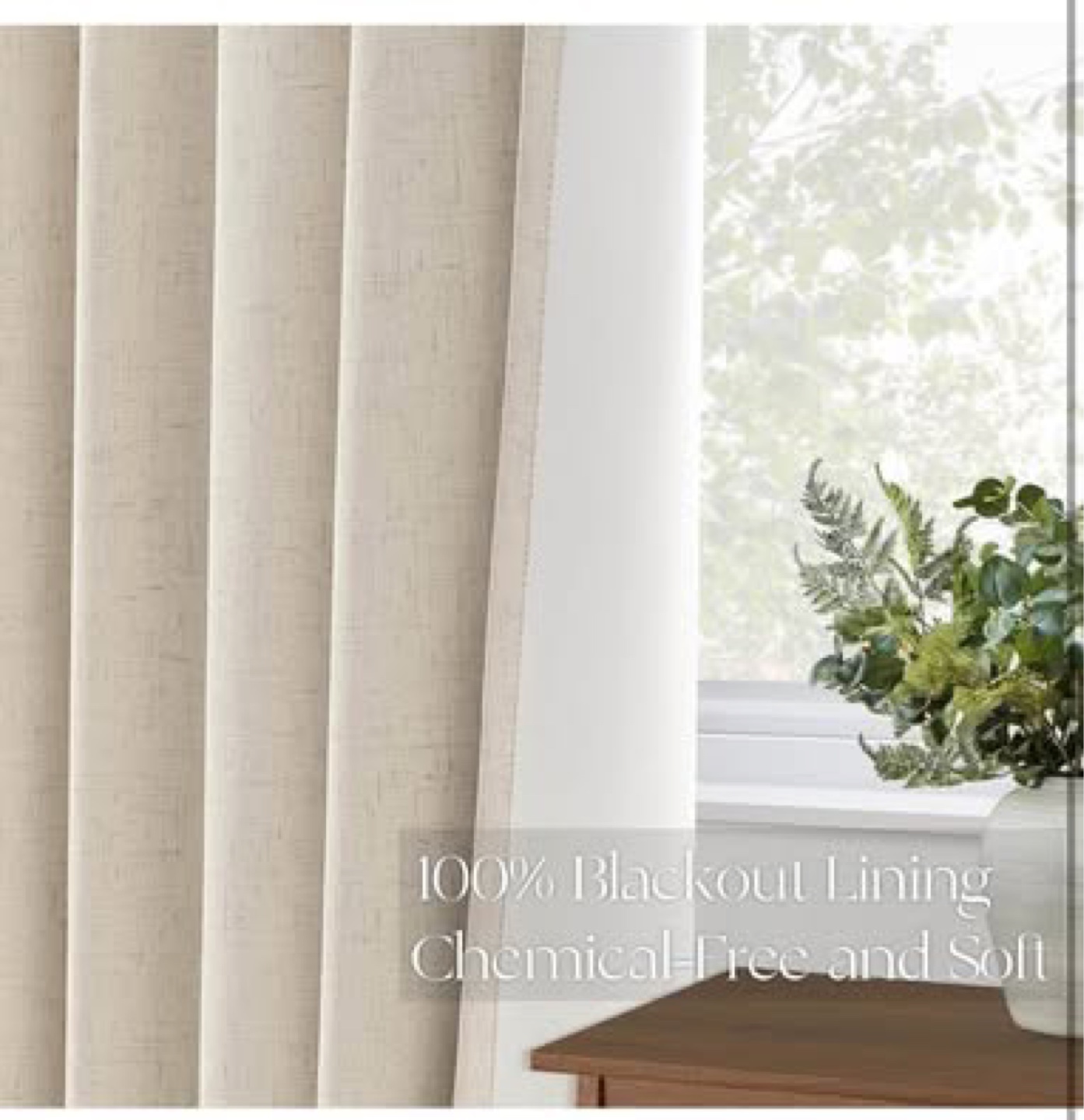 Blackout Curtains with Rings and Hooks - photo 4