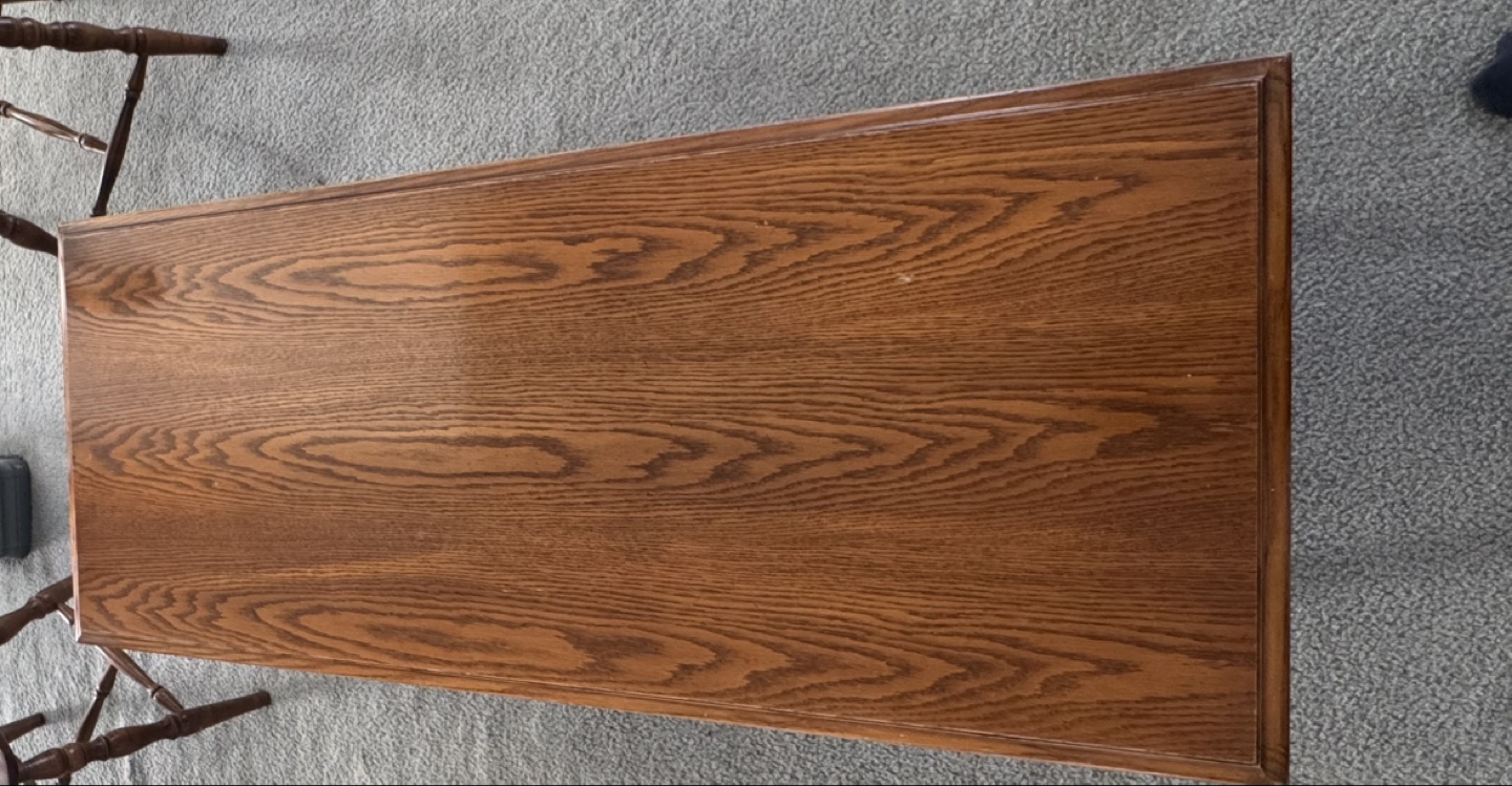 Solid Wood Coffee Table with Drawers - photo 2