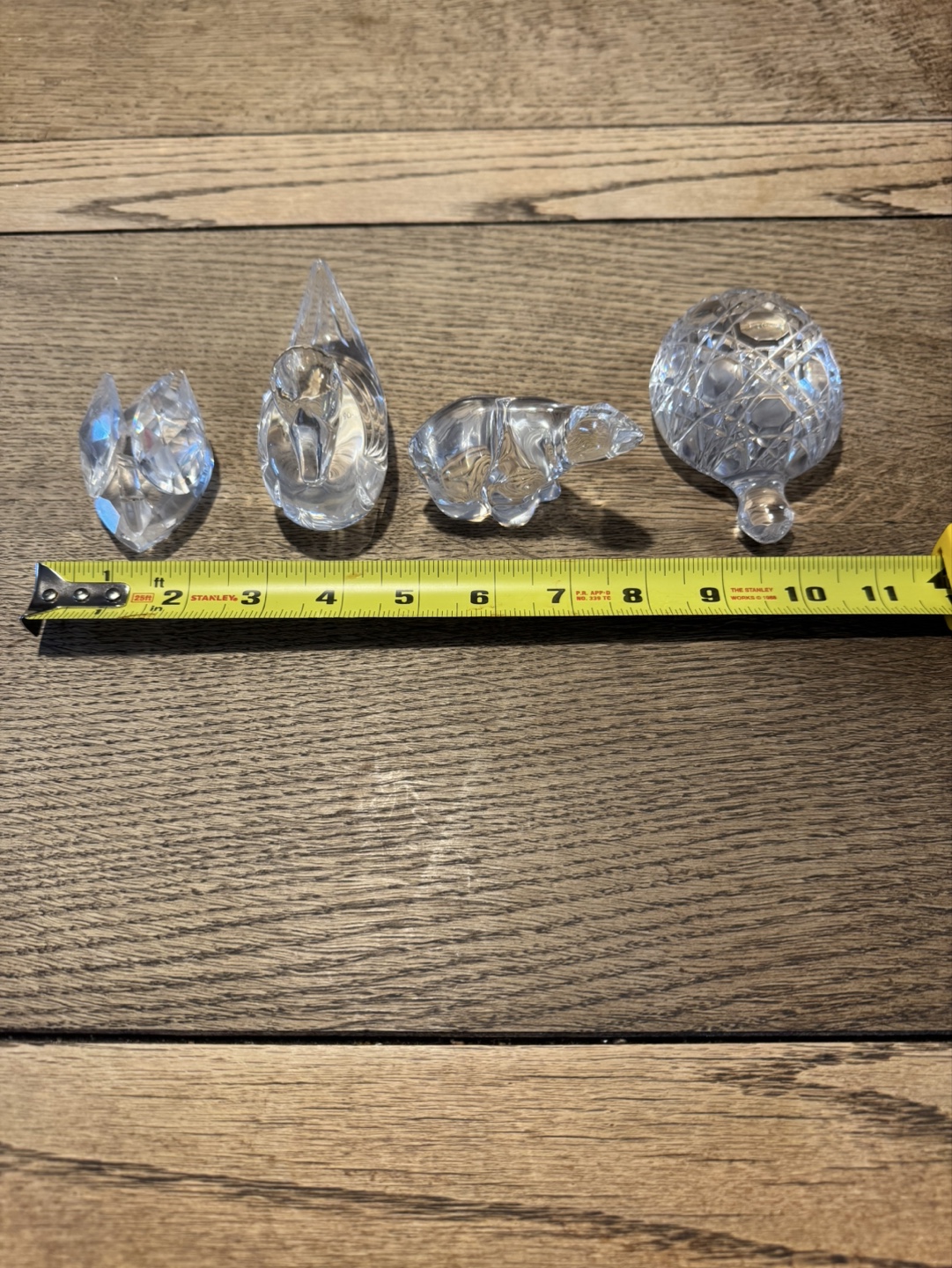 Collection of five vintage crystal figurines - photo 2
