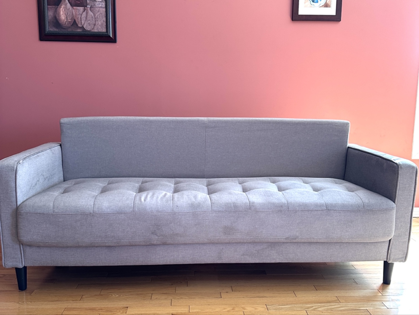 Beautiful Modern Style Grey Couch (CAN DELIVER) - photo 4