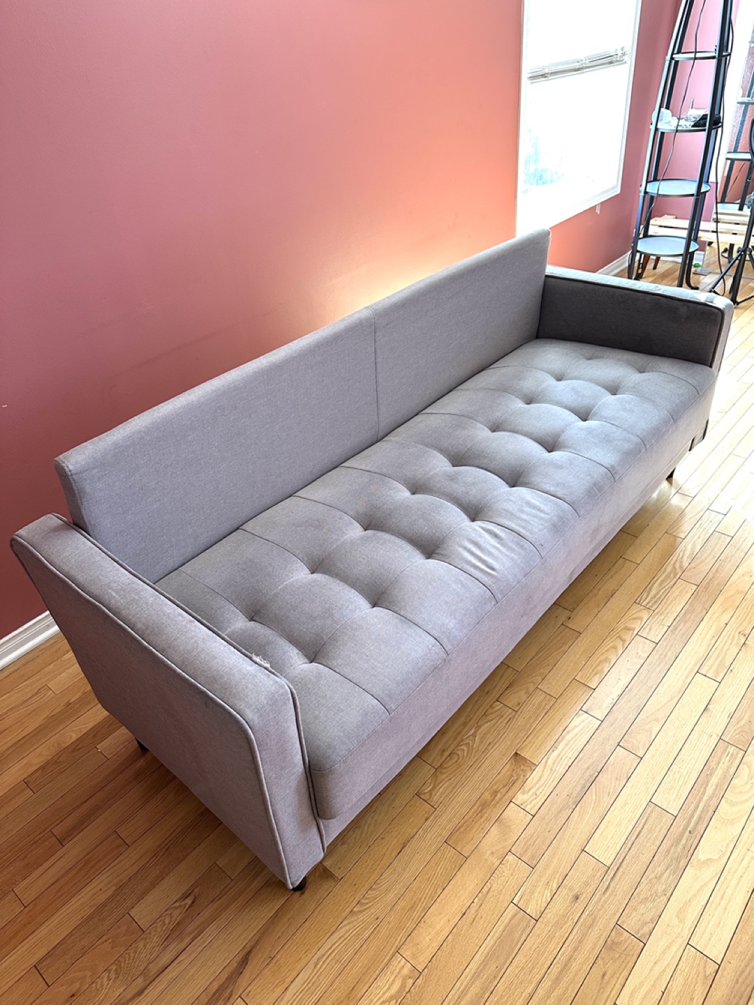 Beautiful Modern Style Grey Couch (CAN DELIVER) - photo 2