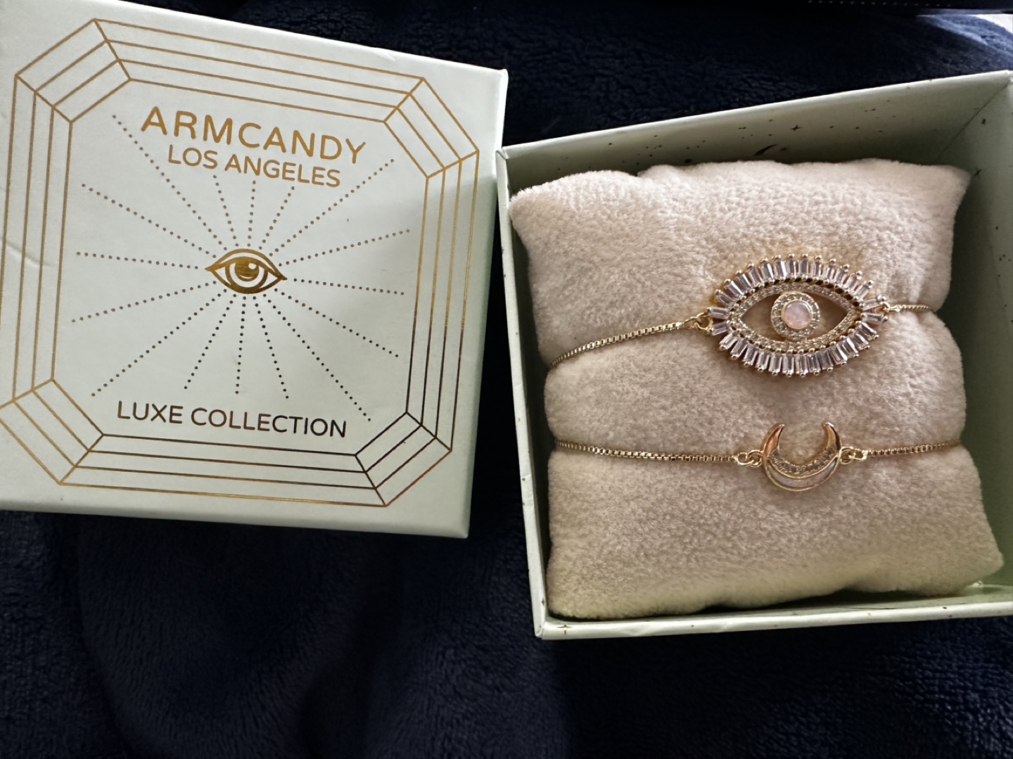 Evil Eye & Moon Bracelet Set - photo 2