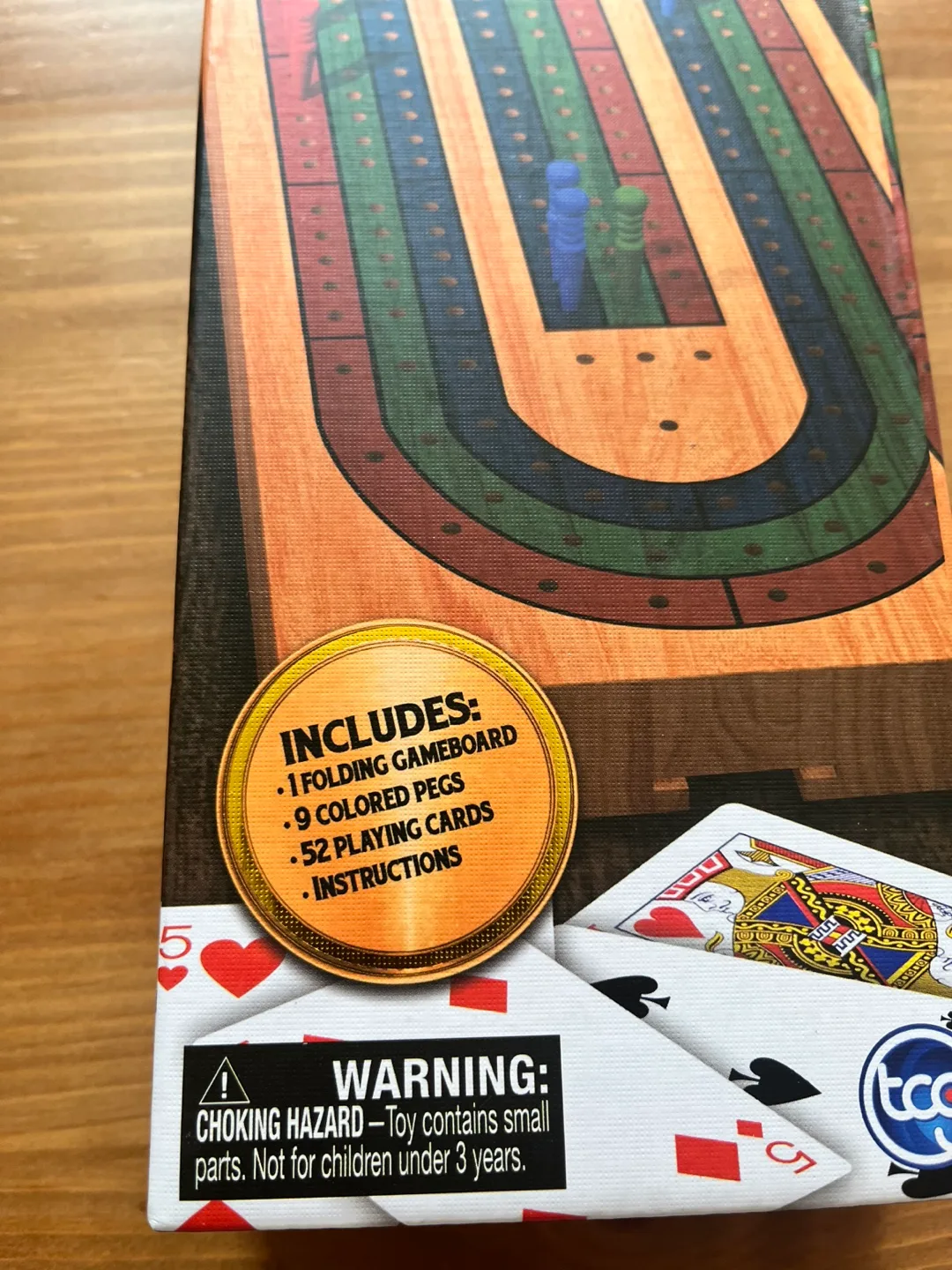 Classic Games Cribbage Solid Wood Board Game image indicator(2)