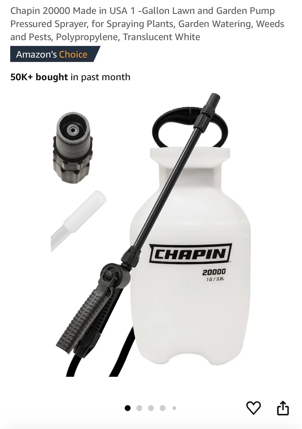 💚Chapin 20000 Lawn & Garden Sprayer w/Max Mulch Glue image indicator(3)