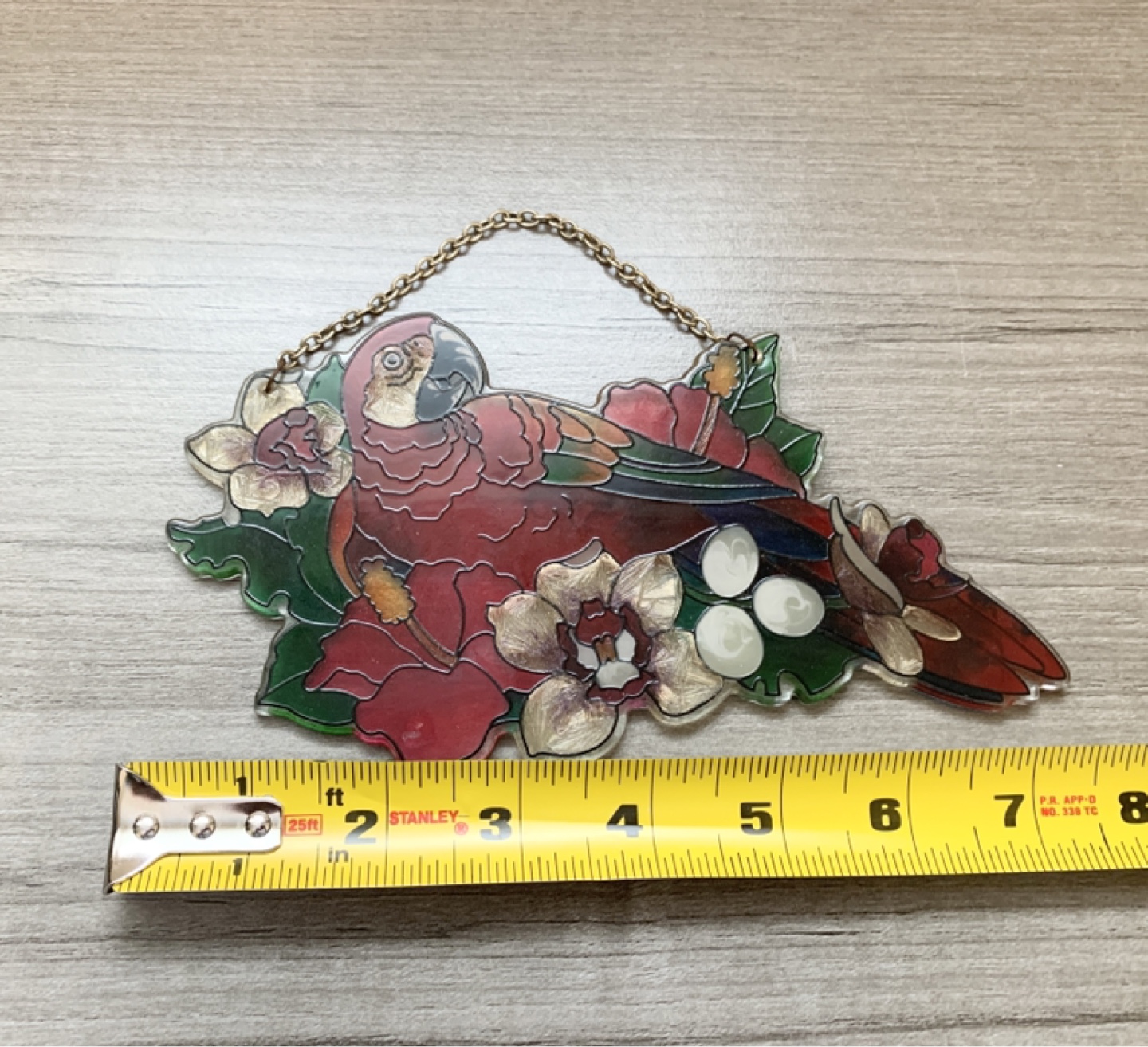 Gorgeous stain glass Macaw Hanging Decor - photo 3