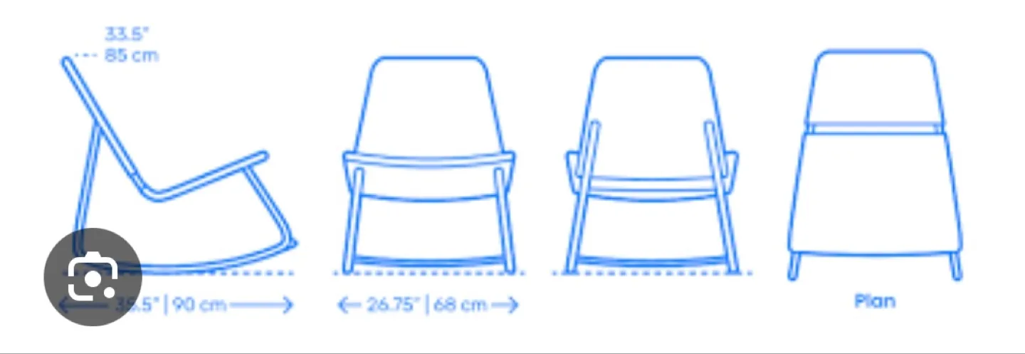 IKEA INDOOR / OUTDOOR PATIO SET ROCKING CHAIR & FOOT STOOL image indicator(5)