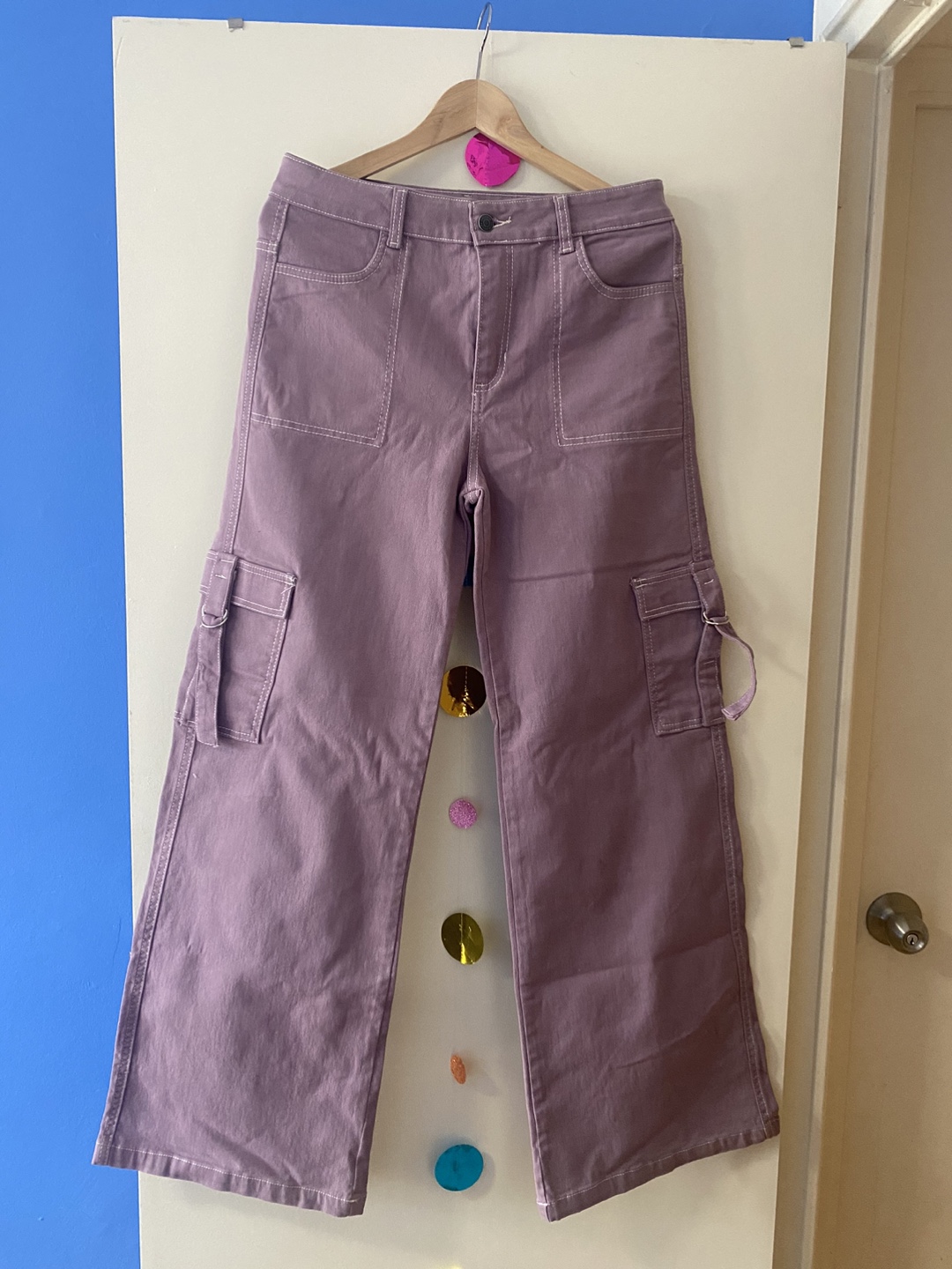 Lavender Cargo Pants