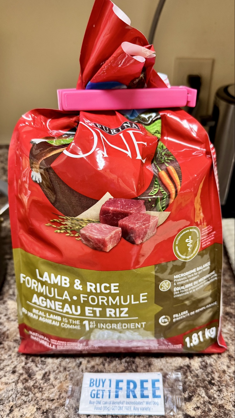 Purina ONE Lamb & Rice Formula Dog Food - 1.81kg 💚