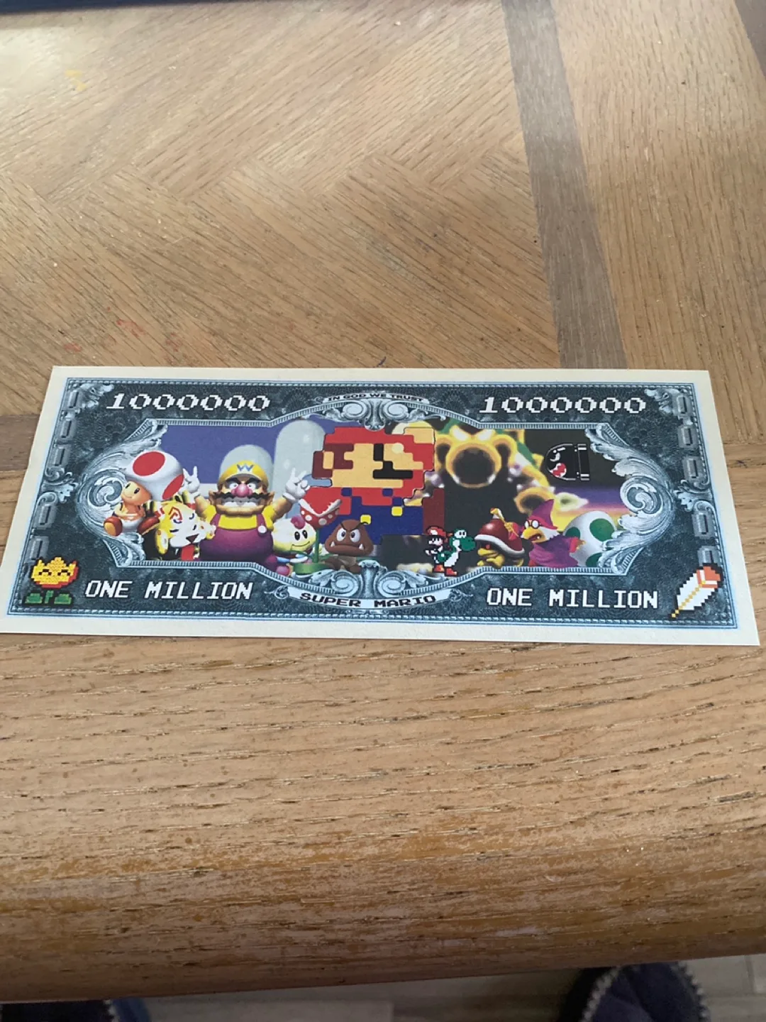 Super Mario Bros. One Million Dollar Bill Replica image indicator(2)