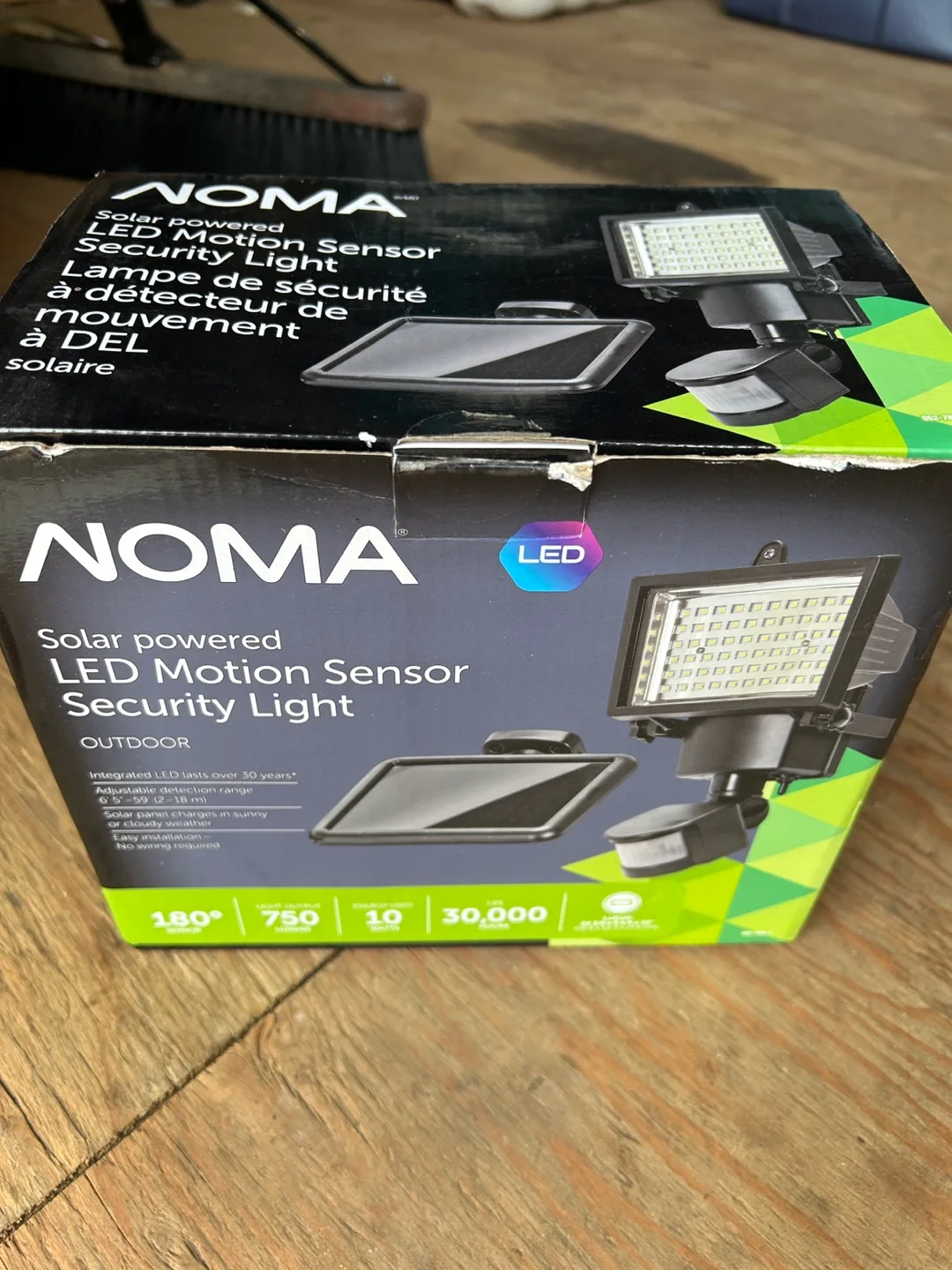 Noma Solar Powered LED Motion Sensor Security Light thumbnail