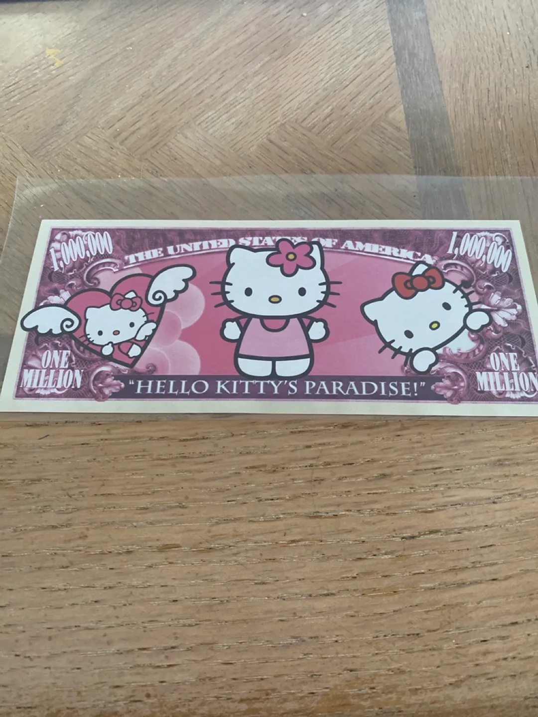 Hello Kitty Million Dollar Bill Novelty Note image indicator(2)