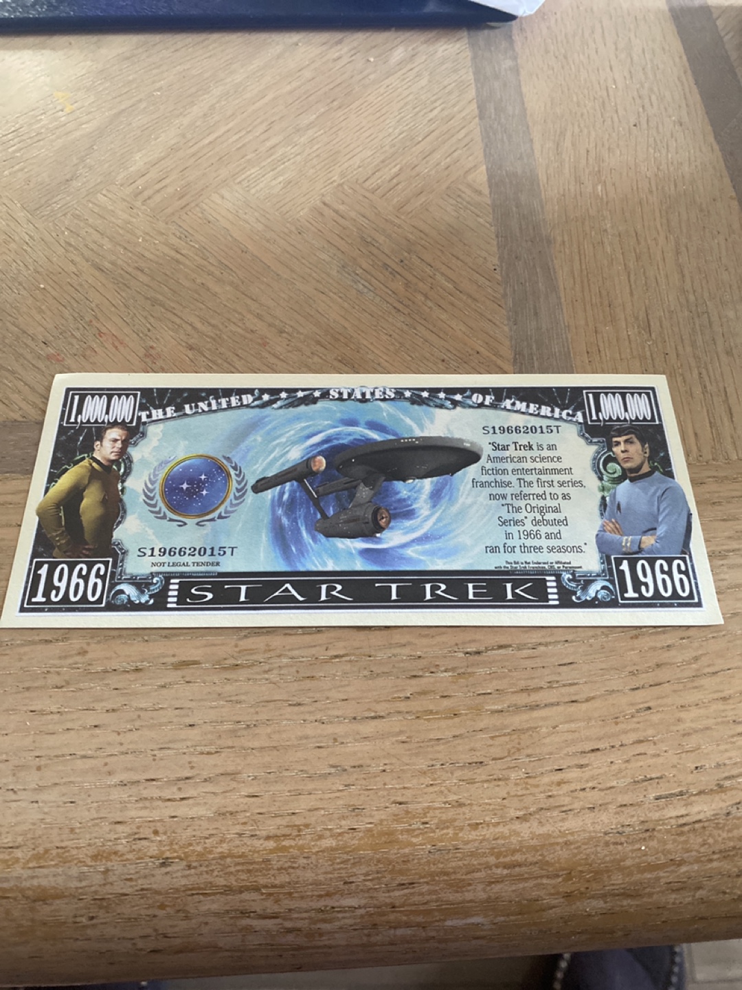 Star Trek Collectible Money Note - photo 2