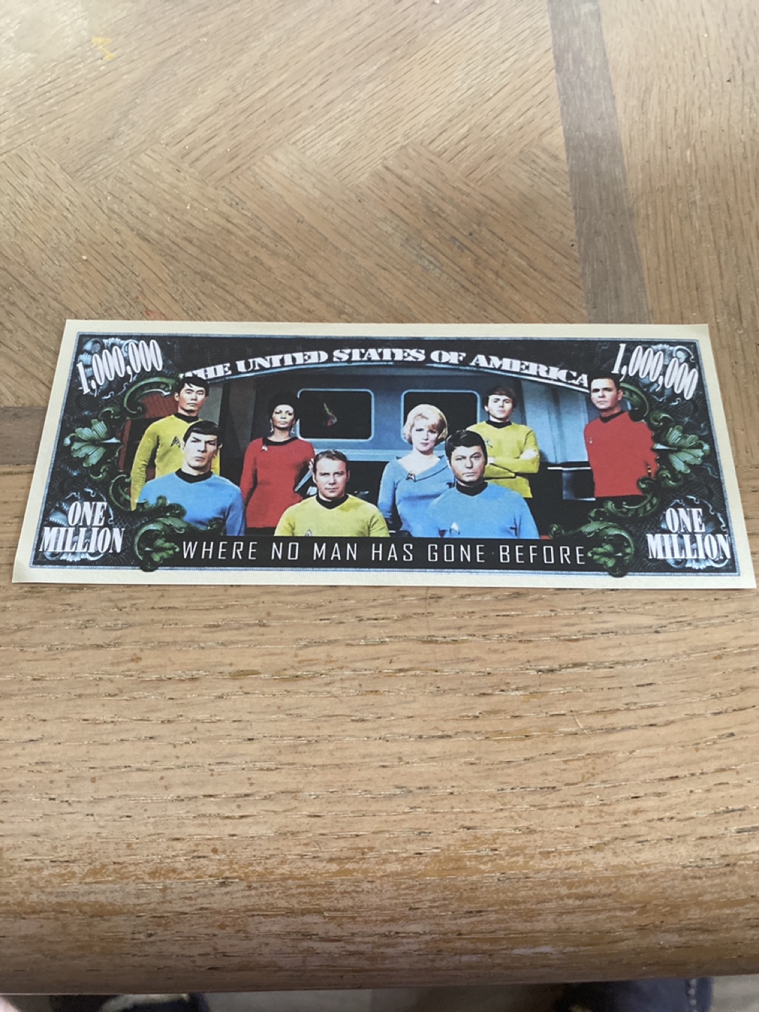 Star Trek Collectible Money Note