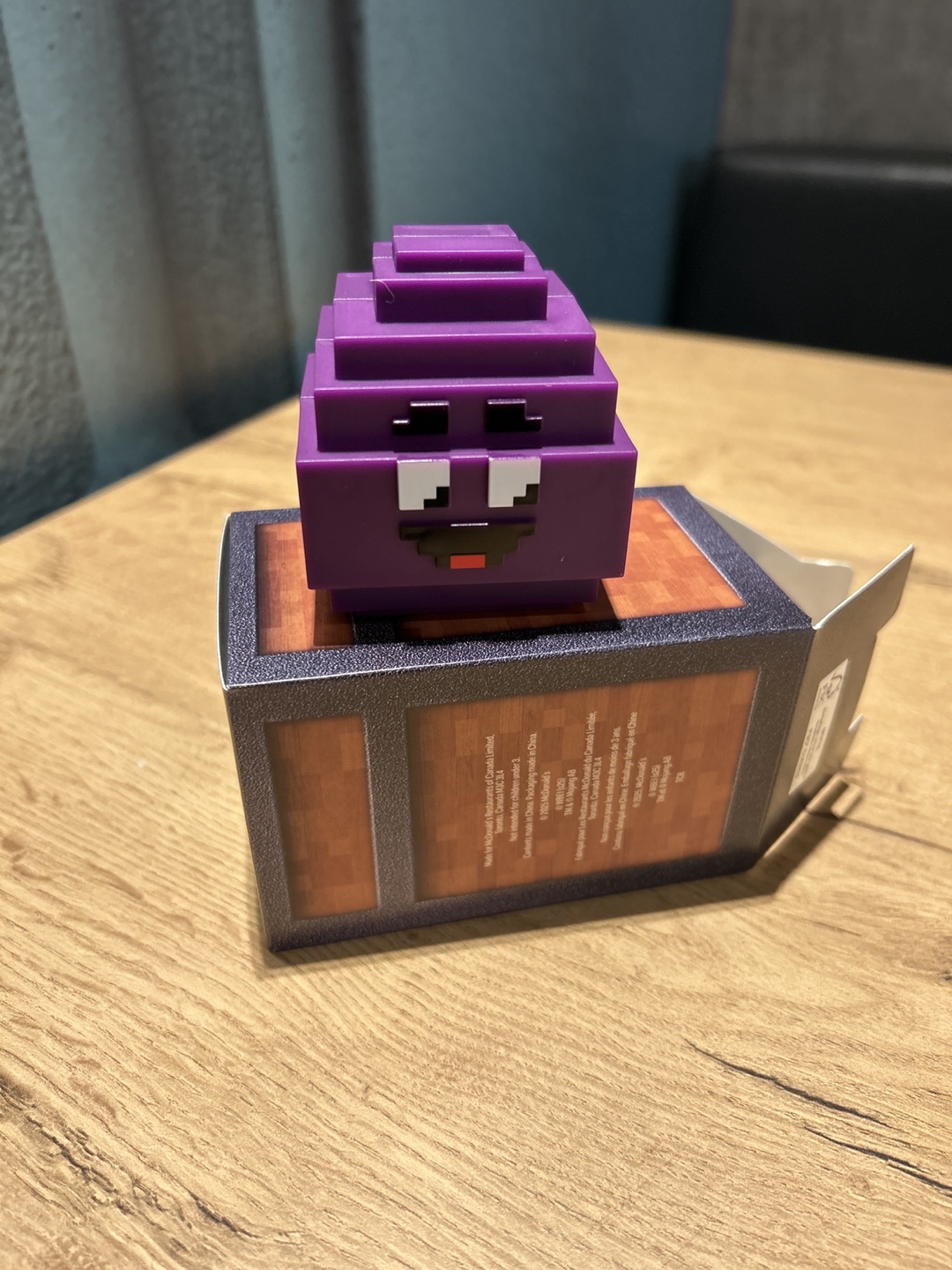 Minecraft Purple Creeper Figure McDonald's Happy Meal Toy