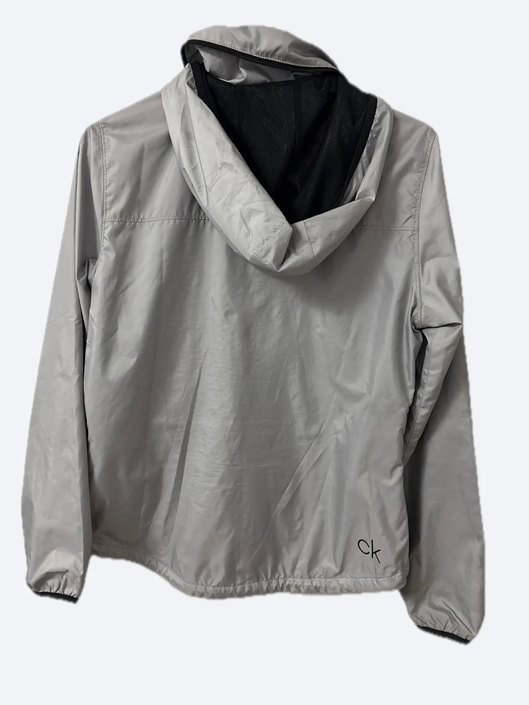 Calvin Klein Light Grey Hooded Jacket Size L image indicator(2)