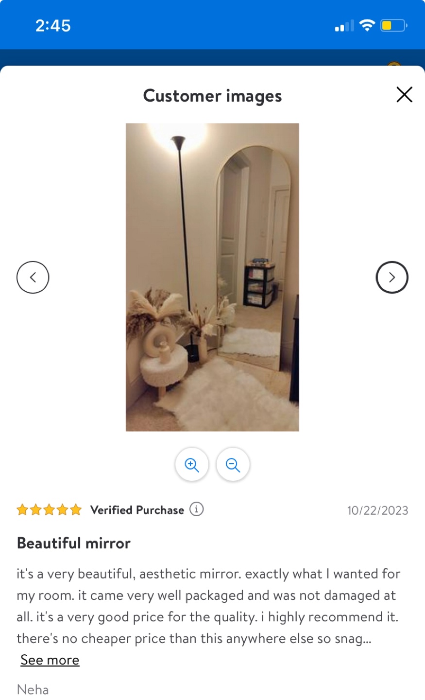 Full Length Gold Arch Mirror - photo 3
