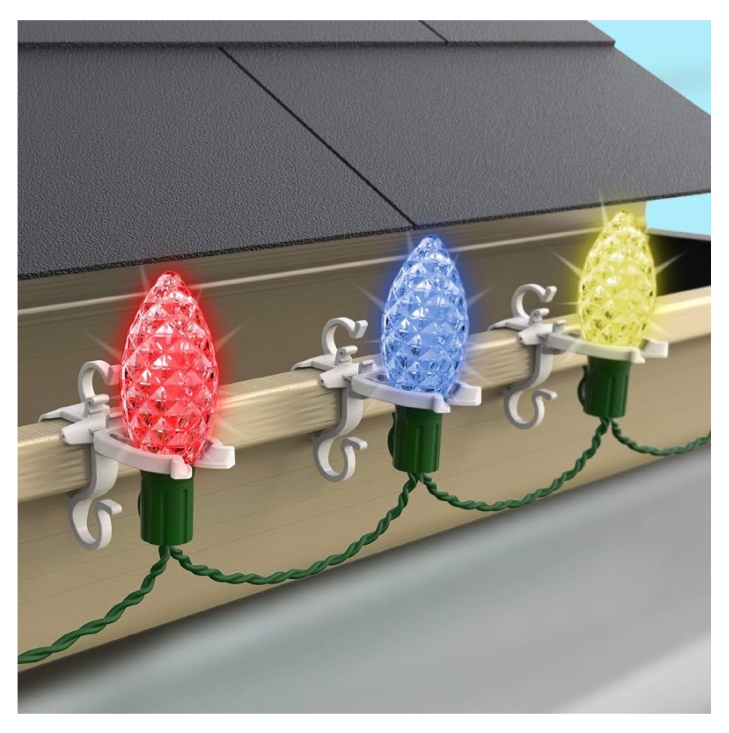 Adams Holiday LED light clips for gutters - photo 4