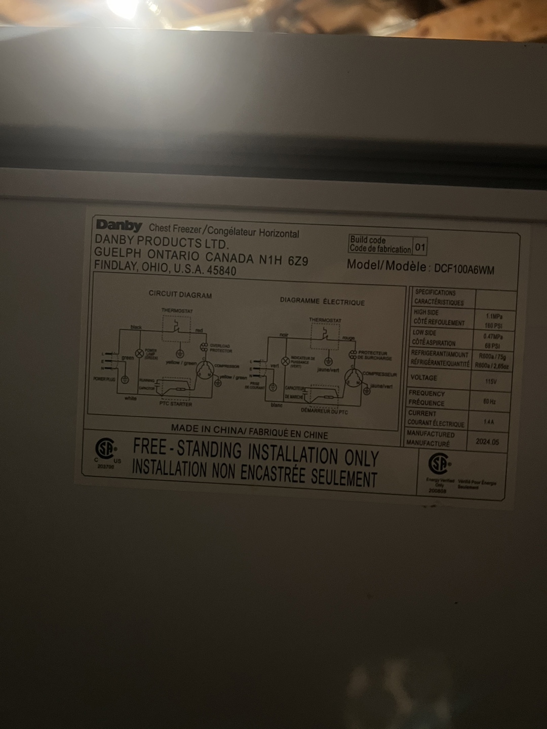 Danby DCF100A6WMW Chest Freezer - photo 3