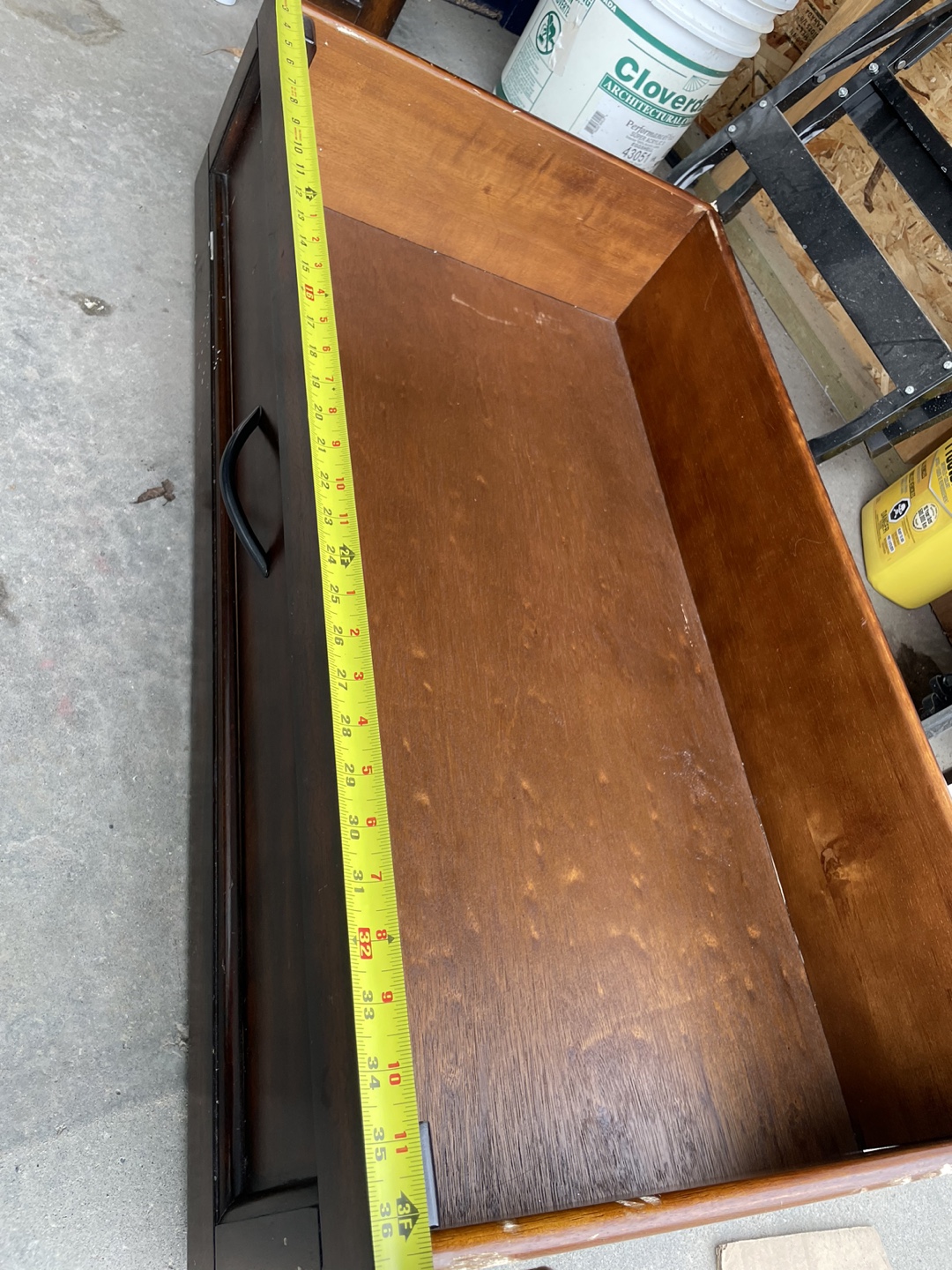 Large Wooden  under bed drawer