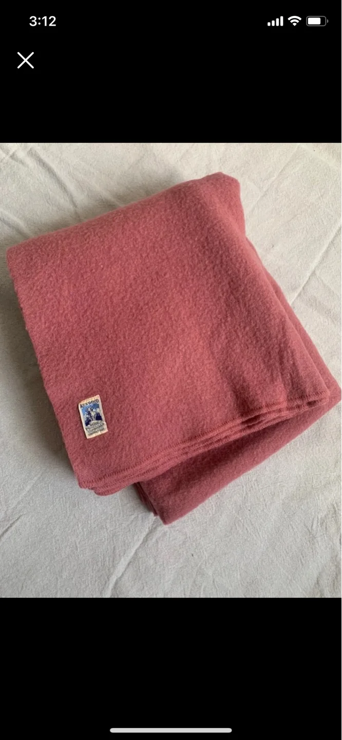 Vintage KENWOOD Wool Blanket|Throw image indicator(5)
