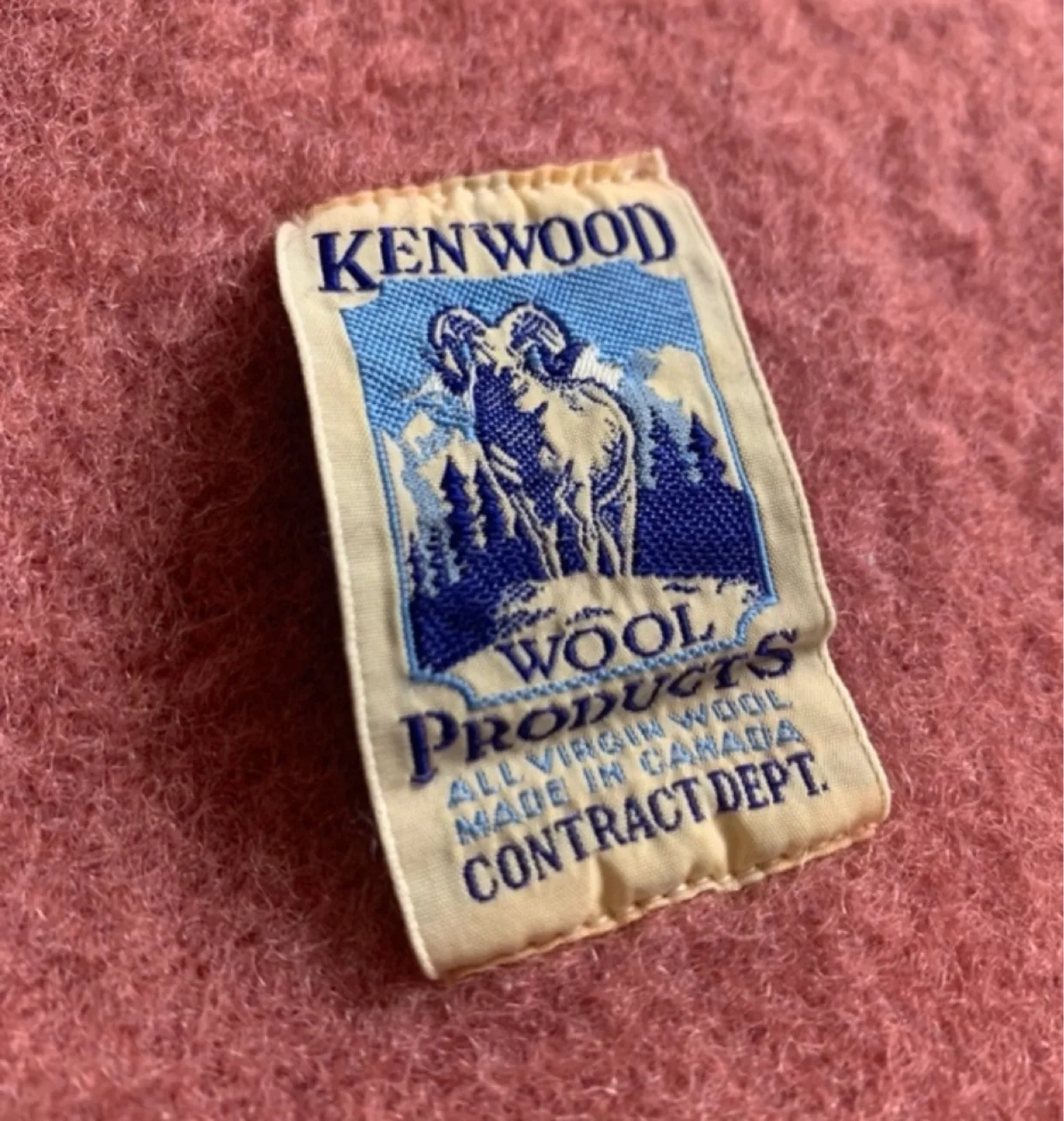 Vintage KENWOOD Wool Blanket|Throw image indicator(6)