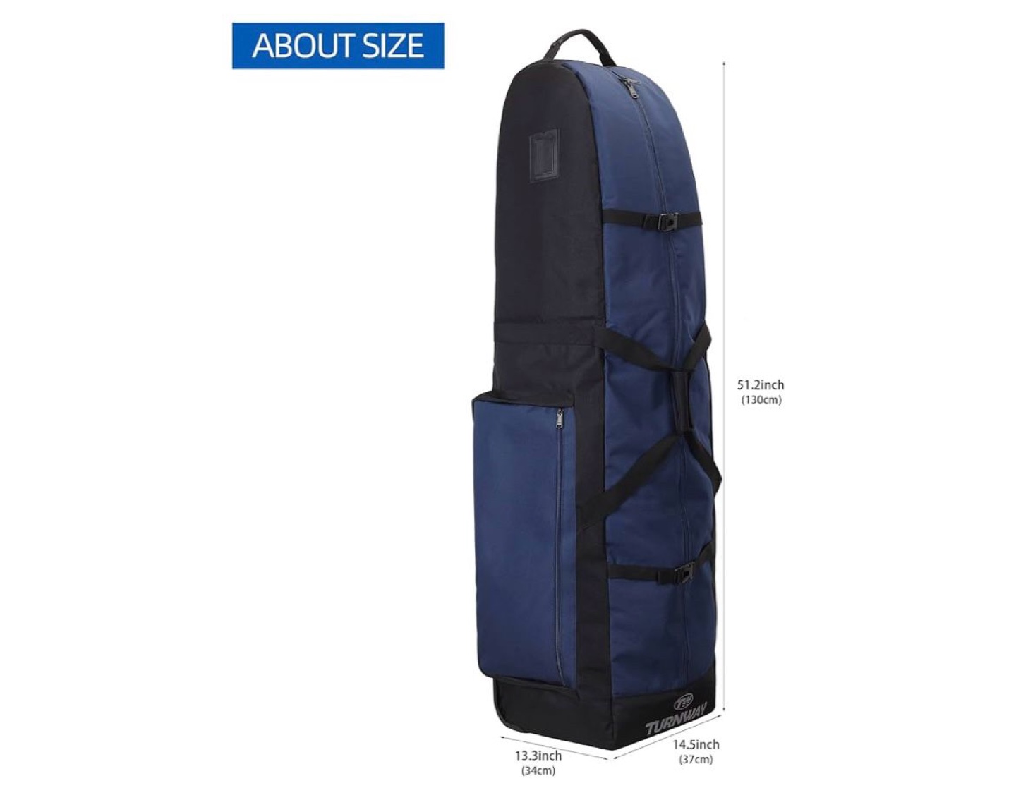 Turnway Golf Travel Bag - Heavy Duty 900D Polyester - photo 5
